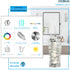 Modern Small Crystal Pendant Light Chrome, LED 8W, 4000K